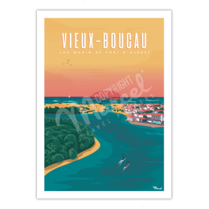 Affiche VIEUX-BOUCAU "Port d'Albret"