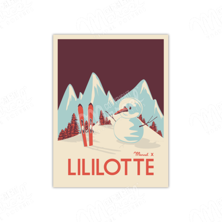 Poster MARCEL x LILILOTTE "Snowman"