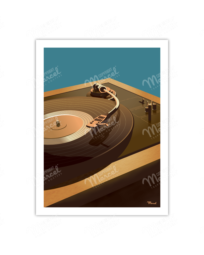 Affiche Marcel Small Edition - TURNTABLE