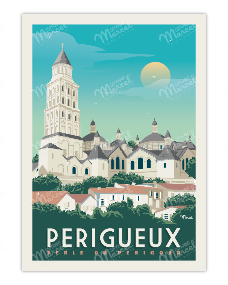 Affiche PERIGUEUX "Cathédrale Saint-Front"
