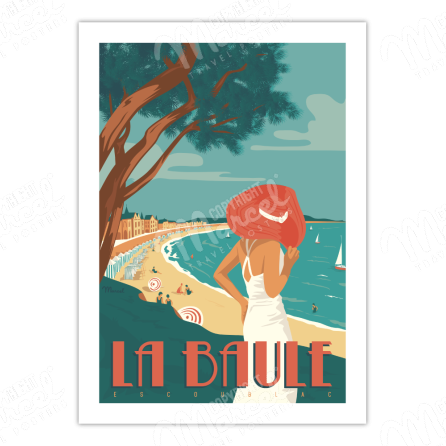 Affiche La Baule - Marcel Travel Poster