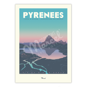 Affiche-PYRENEES-Lacs-d-Ayous