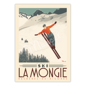 Poster-LA-MONGIE-ski-jump