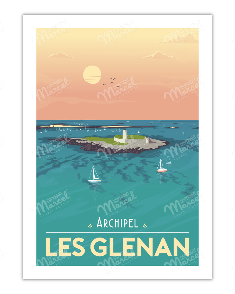 Affiche Archipel Les Glénan