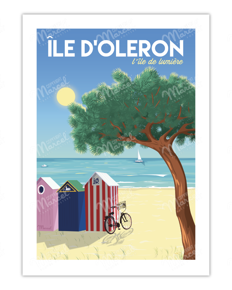 Affiche Île d'Oléron "L'île de lumière"