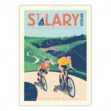 Poster-SAINT-LARY-L-Ascension-du-Col-de-Portet
