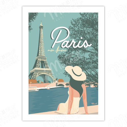 AFFICHE PARIS "Mon amour"