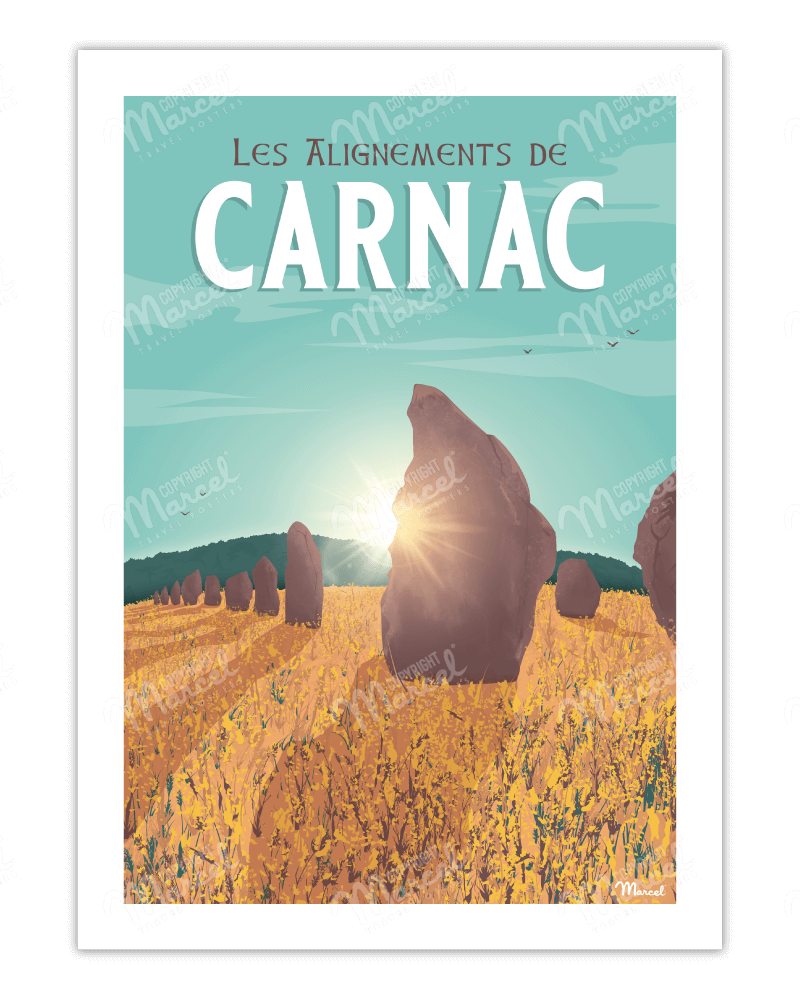 Affiche CARNAC "Les Alignements"