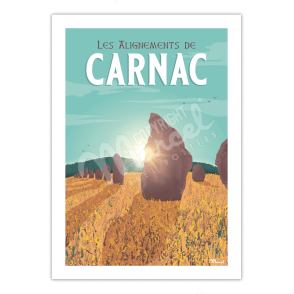 Affiche CARNAC "Les Alignements"