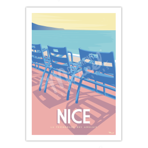 Affiche NICE "La Promenade des Anglais"