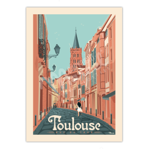 Poster TOULOUSE "Rue du Taur"