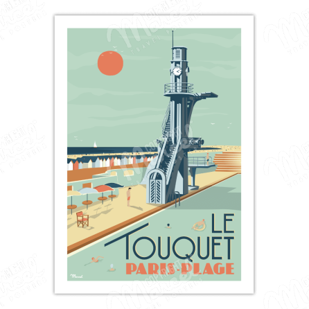 Poster LE TOUQUET "Paris-Plage"