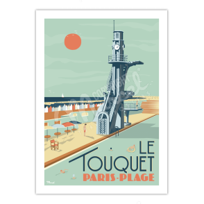 Affiche  LE TOUQUET "Paris-Plage"
