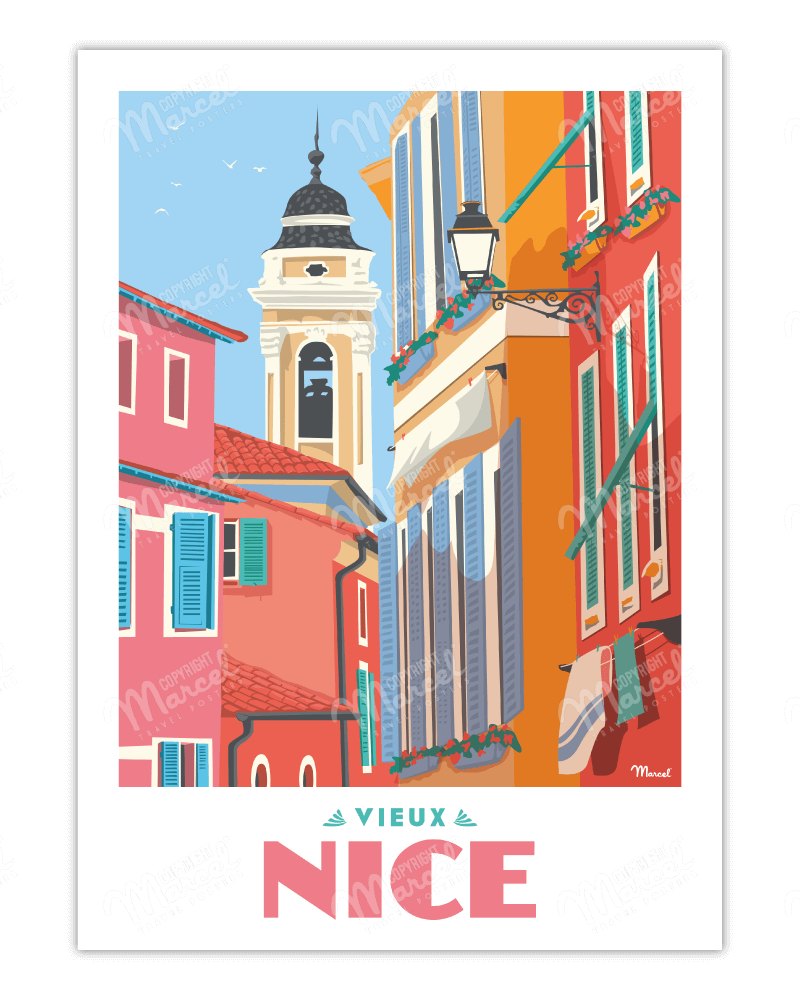 Affiche NICE "Le Vieux Nice"