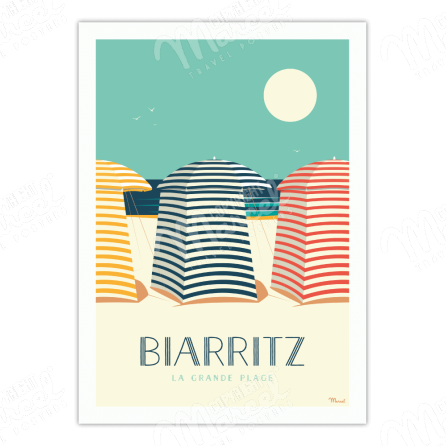 Poster BIARRITZ "The Tents"