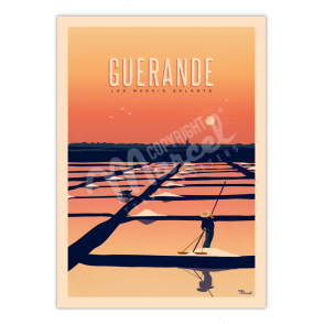 Poster GUERANDE "The Salt Marshes"