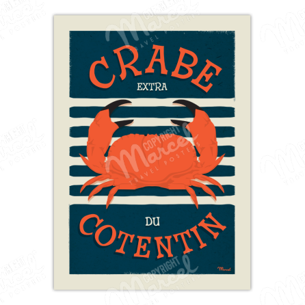 Affiche CRABE DU COTENTIN