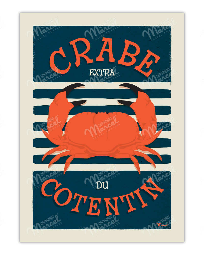 Poster CRABE du Cotentin