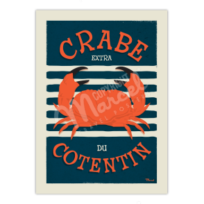 Affiche CRABE DU COTENTIN