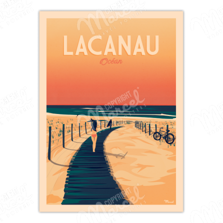 Poster LACANAU "The Beach"