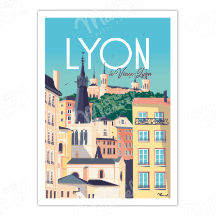 Affiche LYON "Le Vieux Lyon"
