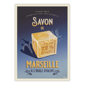 Poster SAVON de MARSEILLE