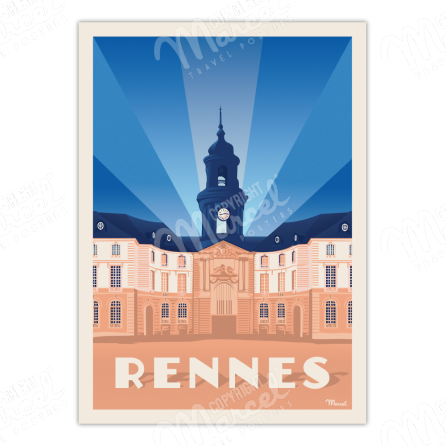 Poster RENNES « City Hall »