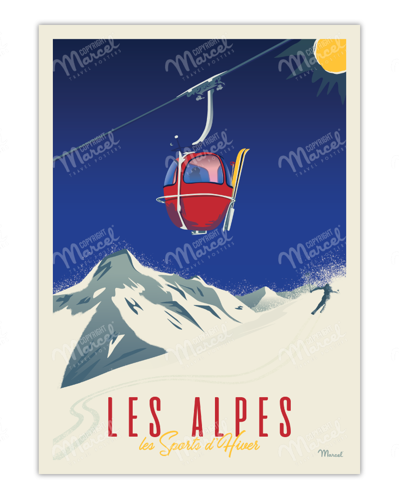 Poster THE ALPS "The Gondola Lift"