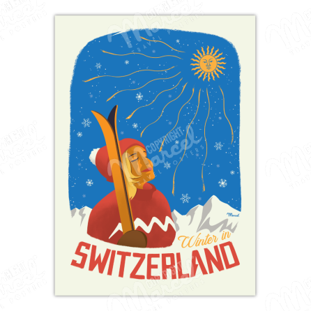 Poster SWISS "Winter in Switzerland"