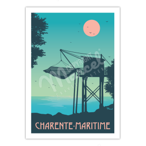 Affiche CHARENTE-MARITIME "Le Carrelet"