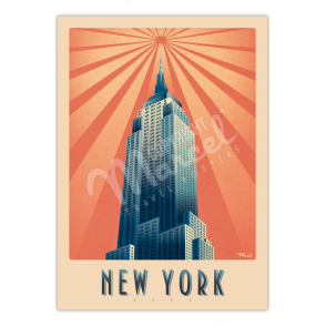 Affiche NEW YORK "Empire State Building"