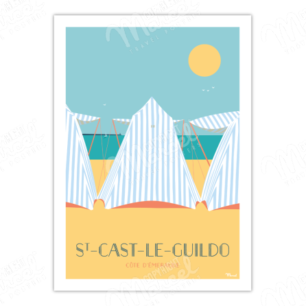 Poster SAINT-CAST-LE-GUILDO "The Tents"