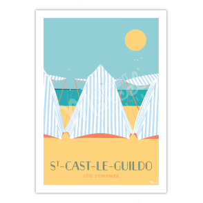 Poster SAINT-CAST-LE-GUILDO "The Tents"