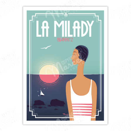 Affiche-Biarritz-La-Milady