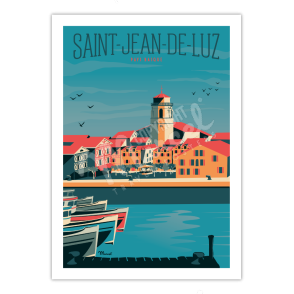 Affiche-SAINT-JEAN-DE-LUZ-Le Port