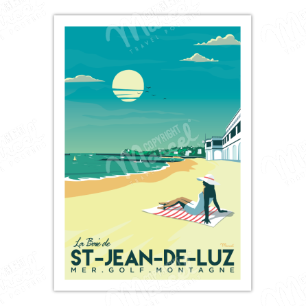 Poster SAINT-JEAN-DE-LUZ "The Bay"