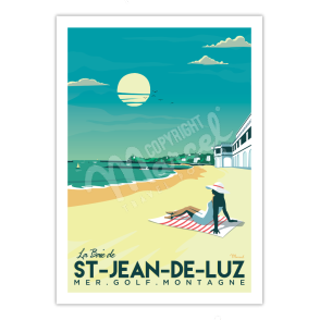 Poster SAINT-JEAN-DE-LUZ "The Bay"