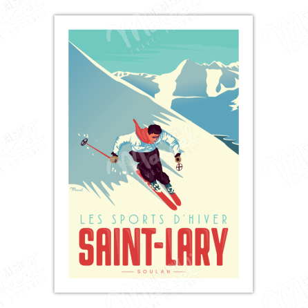 Poster-SAINT-LARY-The Skier