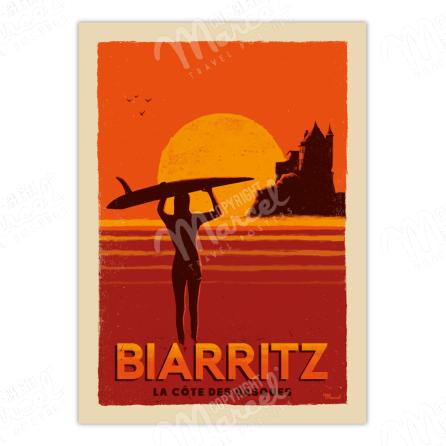 Affiche-Biarritz-Cote-des-Basques