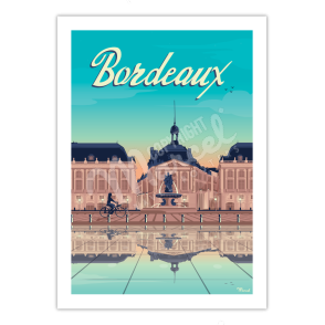 Affiche Bordeaux "Place de la Bourse"