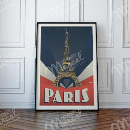 AFFICHE PARIS "Tour Eiffel"