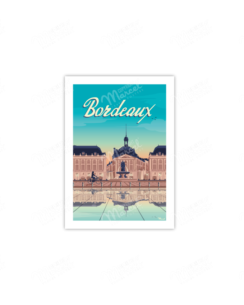 Postcard Bordeaux "Place de...