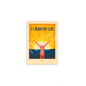 Carte Postale SAINT JEAN DE LUZ "La Baigneuse"