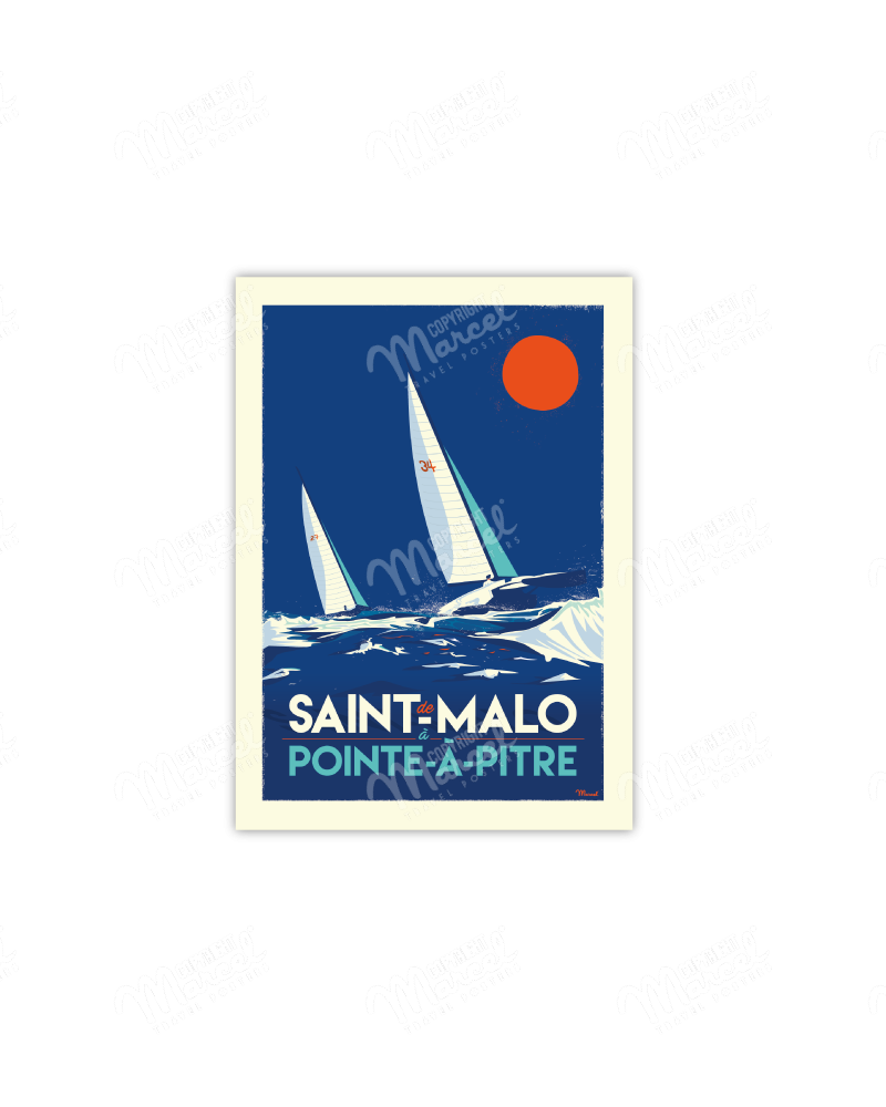 Carte Postale Marcel ST MALO / Point-à-Pitre