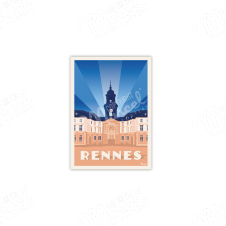 Carte Postale Marcel RENNES « Hôtel de Ville »