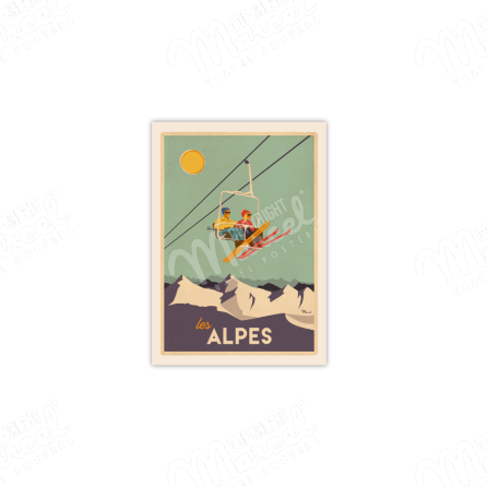 Cartes Postales Marcel CLASSIC WINTER " ALPES - Le Télésiège "