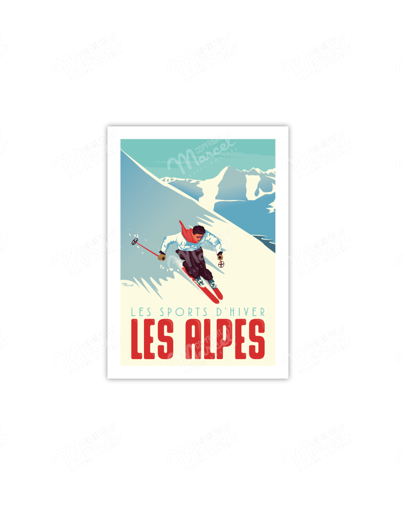 Postcard Marcel ALPES " Le...