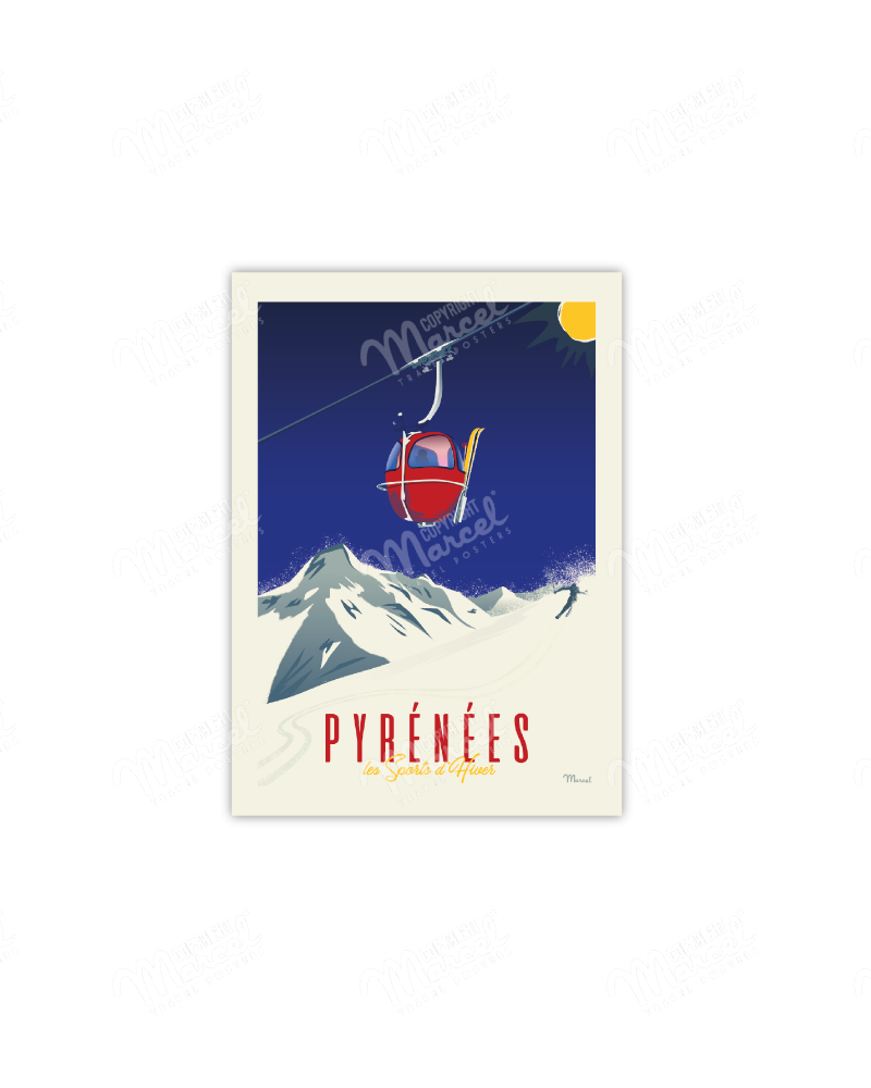 Affiche Les Pyrénées - LES AFFICHISTES