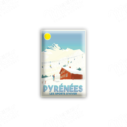 MAGNET PYRENEES " Sports d'Hiver "
