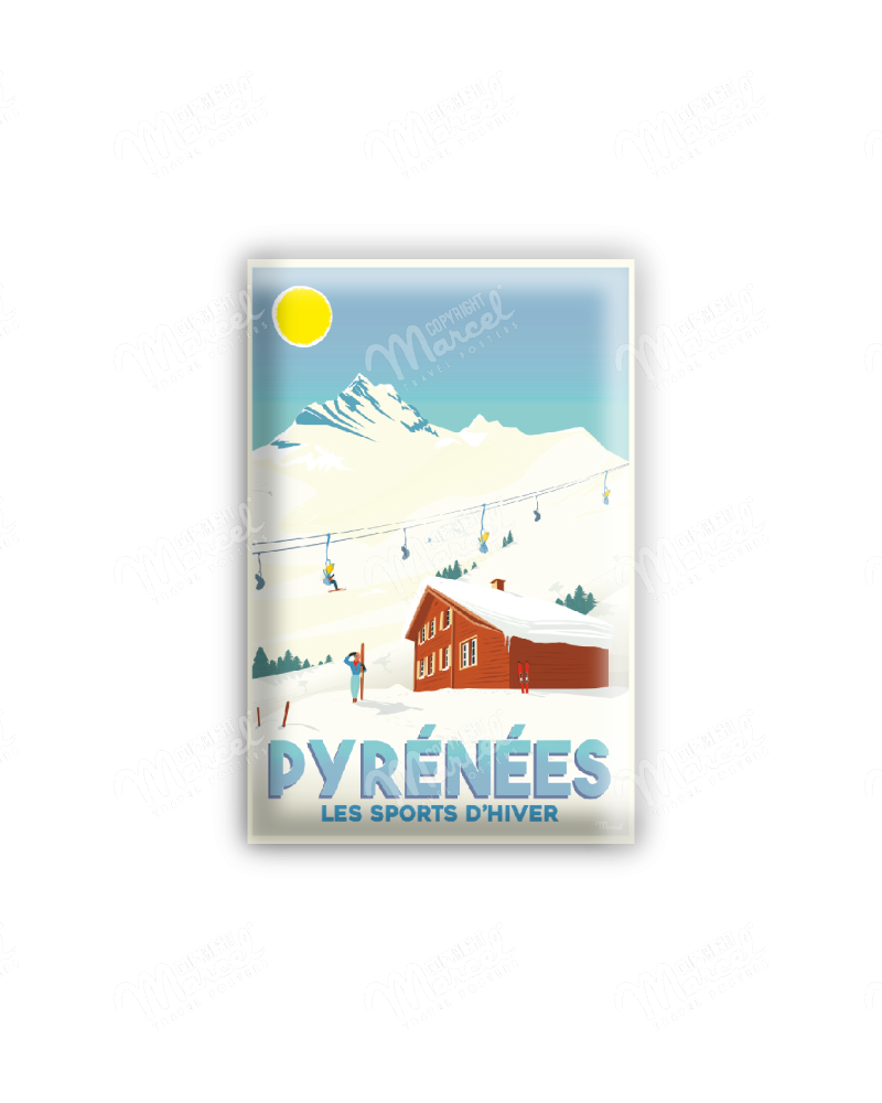 MAGNET PYRENEES " Sports d'Hiver "